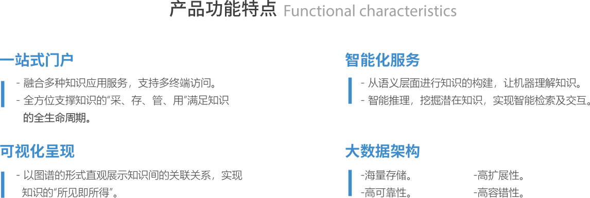 产品功能特点 Functional characteristics